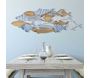 Décoration murale en mdf et métal Sea 91 x 3 x 33.5 cm - MAURO FERRETTI