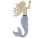 Décoration murale en mdf et métal Sirena 30.5 x 2 x 60 cm