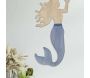 Décoration murale en mdf et métal Sirena 30.5 x 2 x 60 cm - MAURO FERRETTI