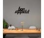 Decoration murale en métal Citation - HANAH HOME