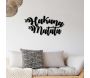 Decoration murale en métal Citation - HANAH HOME