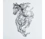 Décoration murale en métal Horse Line Art 41 x 66 cm - 59,90