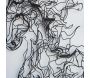 Décoration murale en métal Horse Line Art 41 x 66 cm - 6