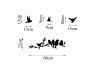 Décoration murale en métal Oiseaux sur branches et en vol - ASI-0136