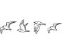 Décoration murale en métal Oiseaux en vol