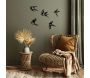 Décoration murale en métal Oiseaux en vol - HANAH HOME