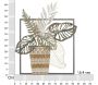 Décoration murale en métal  Vaso 54 x 6.4 x 62.9 cm - MAU-0304