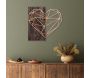 Decoration murale en métal et bois Amour - 5