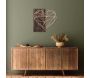 Decoration murale en métal et bois Amour - HANAH HOME