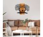 Décoration murale en métal et bois Amoureux sur balançoire - HANAH HOME