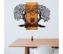 Décoration murale en métal et bois Amoureux sur balançoire - 6