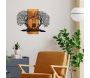 Décoration murale en métal et bois Amoureux sur balançoire - 7