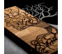 Décoration murale en métal et bois Arbre - 33,90