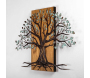 Décoration murale en métal et bois Arbre - 69,90
