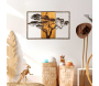 Décoration murale en métal et bois Arbre - 7