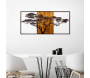 Décoration murale en métal et bois Arbre - HANAH HOME