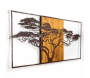 Décoration murale en métal et bois Arbre - 179