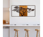 Décoration murale en métal et bois Arbre - 6