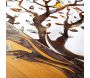 Décoration murale en métal et bois Arbre - 5