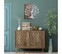 Décoration murale en métal et bois Arbre - HANAH HOME
