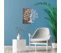 Décoration murale en métal et bois Arbre - 5
