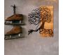 Décoration murale en métal et bois Arbre - 7