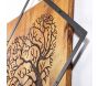 Décoration murale en métal et bois Arbre - 32,90