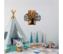 Décoration murale en métal et bois Arbre - 5