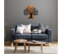 Décoration murale en métal et bois Arbre - 6