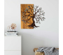 Décoration murale en métal et bois Arbre - HANAH HOME