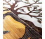 Décoration murale en métal et bois Arbre - 5