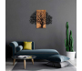 Décoration murale en métal et bois Arbre - 6