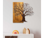 Décoration murale en métal et bois Arbre - HANAH HOME