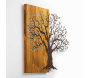 Décoration murale en métal et bois Arbre - 54,90