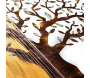 Décoration murale en métal et bois Arbre - 5