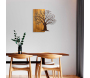 Décoration murale en métal et bois Arbre - 7