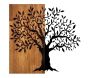 Décoration murale en métal et bois Arbre