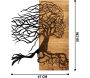 Décoration murale en métal et bois Arbre - ASI-2017