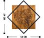 Décoration murale en métal et bois Arbre - ASI-2016