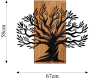 Décoration murale en métal et bois Arbre - ASI-2014