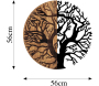 Décoration murale en métal et bois Arbre - ASI-2015