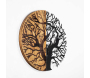 Décoration murale en métal et bois Arbre - 59,90