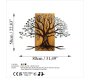 Décoration murale en métal et bois Arbre - ASI-2019