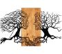 Décoration murale en métal et bois Arbre