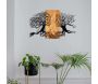 Décoration murale en métal et bois Arbre - HANAH HOME
