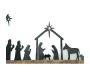 Décoration murale métal et bois Crèche de noel - 5
