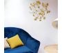Décoration murale en métal doré Ginko - 