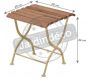 Desserte en bois et métal - ESS-0848