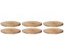 Dessous d'assiette en bois Bienvenue au chalet (Lot de 6)