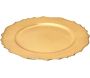 Dessous d'assiette en plastique doré Royal (Lot de 6) - CMP-4075